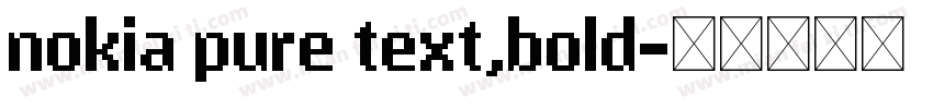 nokia pure text,bold字体转换